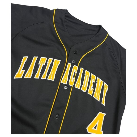 Latin Academy Pirates Black & Yellow Baseball Jersey - Medium - Picture 2 of 5